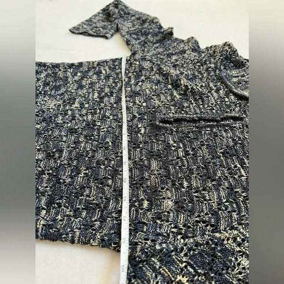 Moussy Knit Dress Long Sleeve Collared Multicolored Midi Size 1 Small - Picture 6 of 8